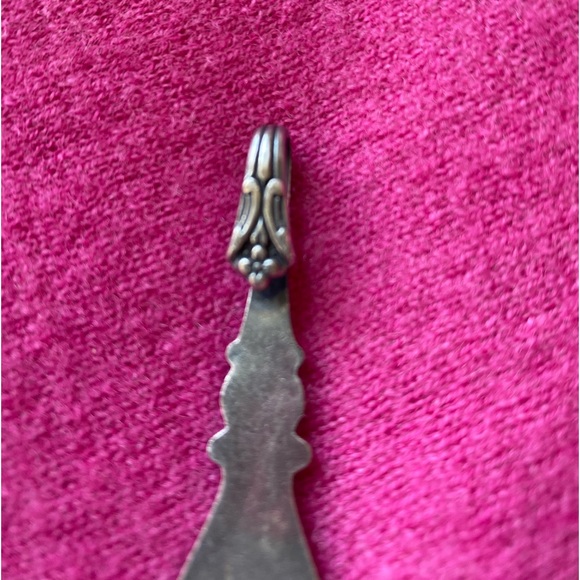 Vintage Silver Plated Spoon Key Chain Hook Ornate by Kat’s Creations - Picture 3 of 9